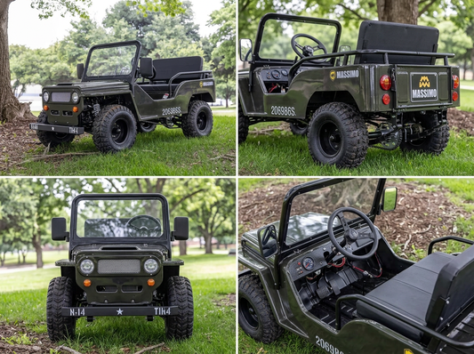 Venom 125cc Mini Jeep | Willys Edition | 3-Speed | Off Road