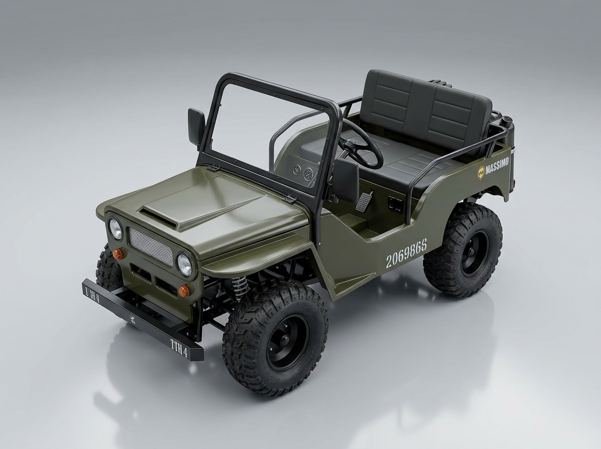 Venom 125cc Mini Jeep | Willys Edition | 3-Speed | Off Road